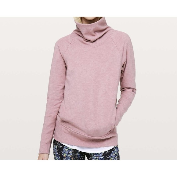 lululemon athletica Tops - Lululemon‎ High Lines Pullover Heathered Vintage Mauve Women's Size 6